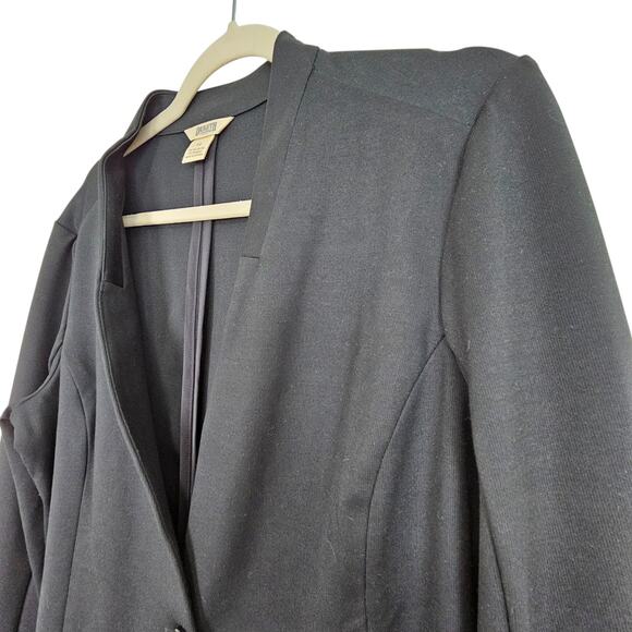 Duluth Trading Blazer 12 Black Blazer Jacket Women One Button Jacket Blazer - Picture 5 of 7